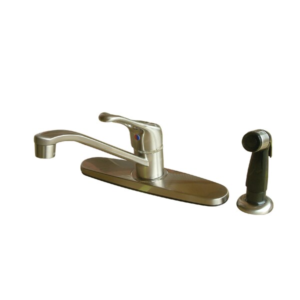 Wyndham Centerset Kitchen Faucet, Brushed Nickel
